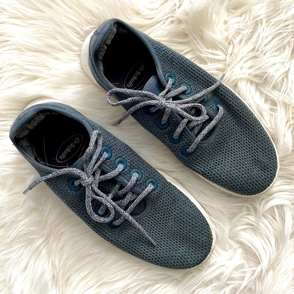 allbirds Men's Tree Runners Sneakers Marine Blue/White Sole 8